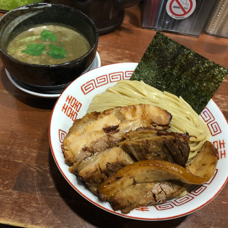 中華ソバ伊吹感謝濃厚煮干つけ麺(麺や而今 （じこん）)