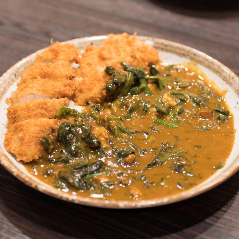 手仕込みささみカツカレー プラス ほうれん草 200g(カレーハウスCoCo壱番屋 姫路グランフェスタ店 )