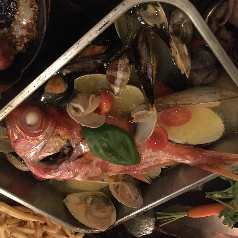 金目鯛のアクアパッツァ(SAROS.Night Marche)