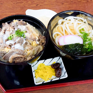 牛丼セット(将八うどん 琴平店 （しょうはちうどん）)