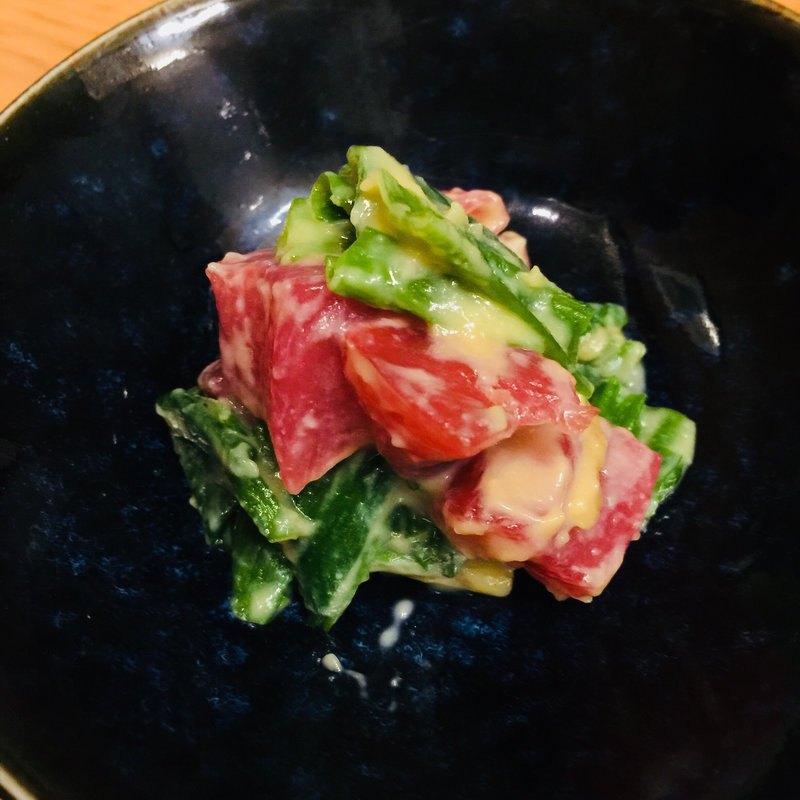 大間の黒まぐろぬた(シンスケ)