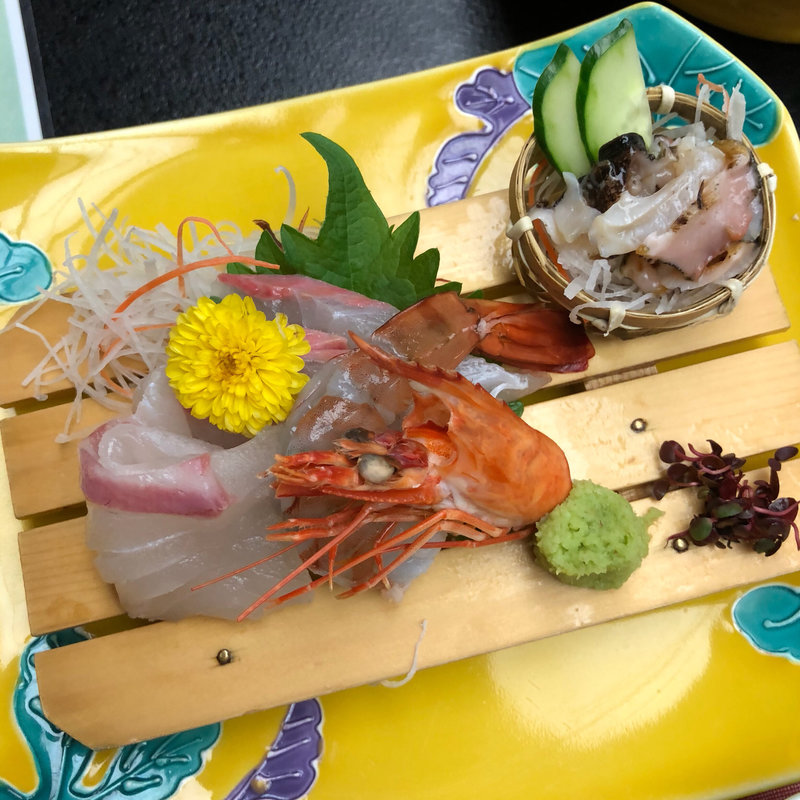 造里 四種盛り(割烹 生簀篭 )