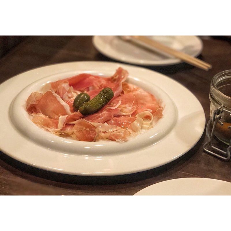 削りたて生ハム(原価ビストロ BAN！ 飯田橋)