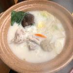 地鶏生姜豆乳鍋(割烹 生簀篭 )