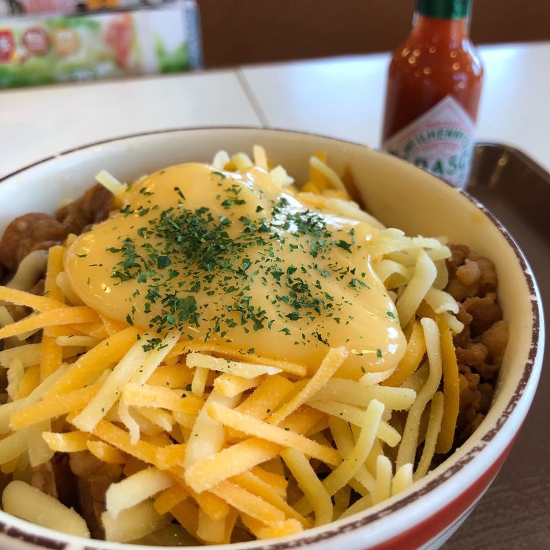 とろ〜り三種のチーズ牛丼 ミニ(すき家 堺津久野店 )