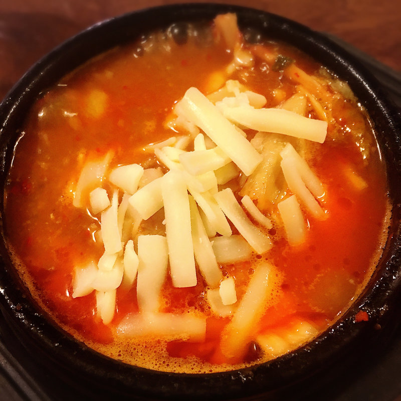 豚キムチチーズスンドゥブ(チャメ(姉妹)恵比寿店)