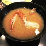 みそ汁（カニ）(元祖寿司 羽田空港第2ターミナル店)