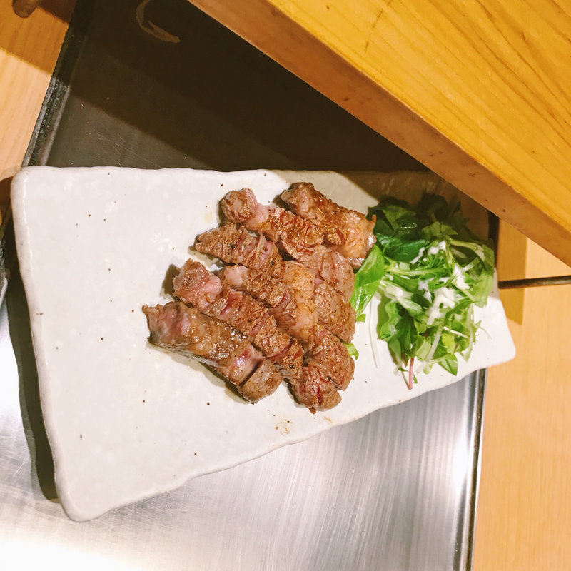 本日のステーキ(鉄板や 『かんろ』 天六店)