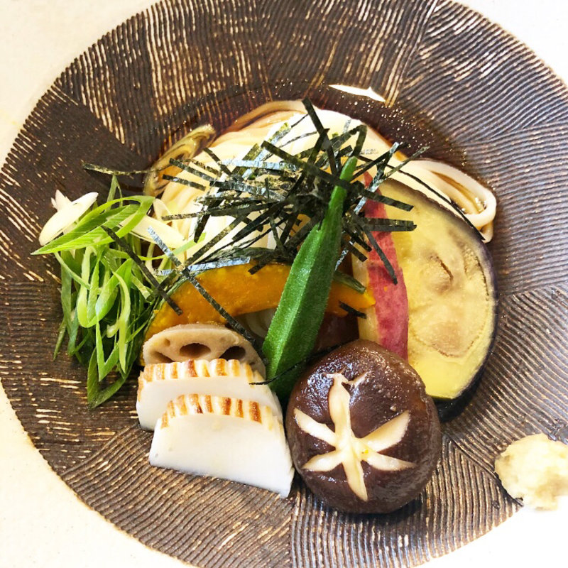 冷七菜うどん(一麦七菜 （イチバクナナサイ ）)