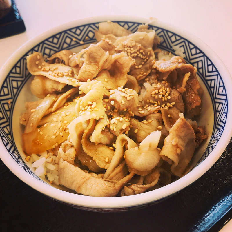 新味豚丼(吉野家 調布駅前店)