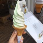 かぼす&生乳ソフトクリーム(九州堂)