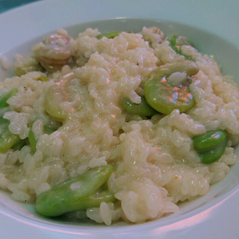 富松一寸豆のリゾット(ベルドゥーラ)