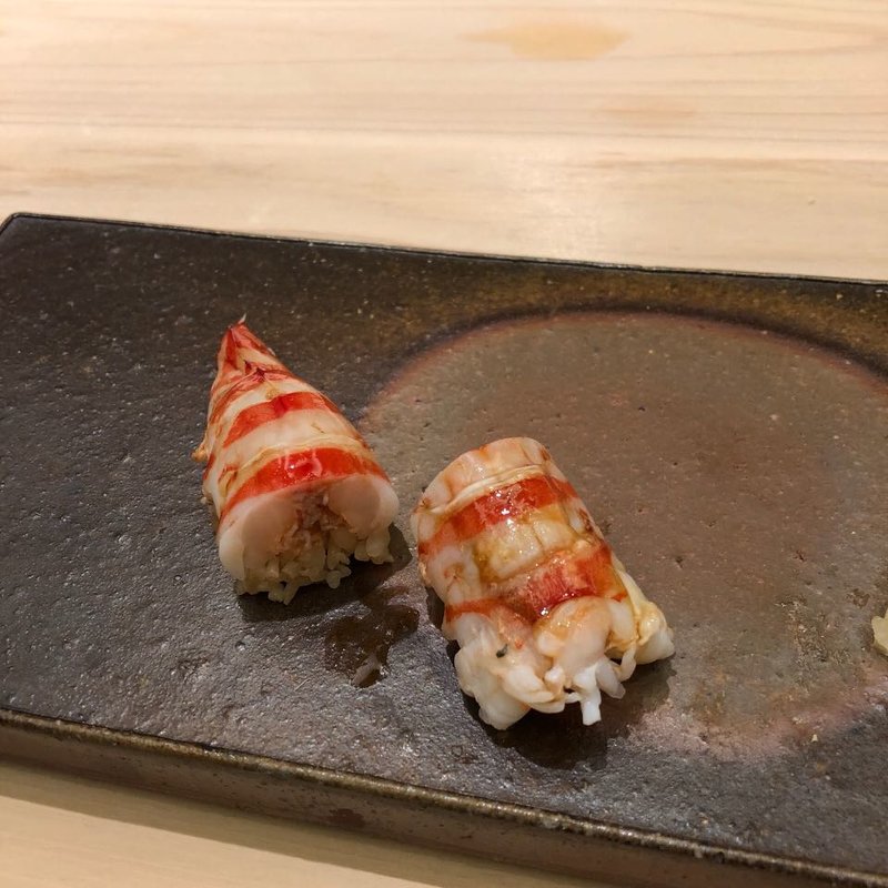 えびの握り(鮨　銀座　おのでら)