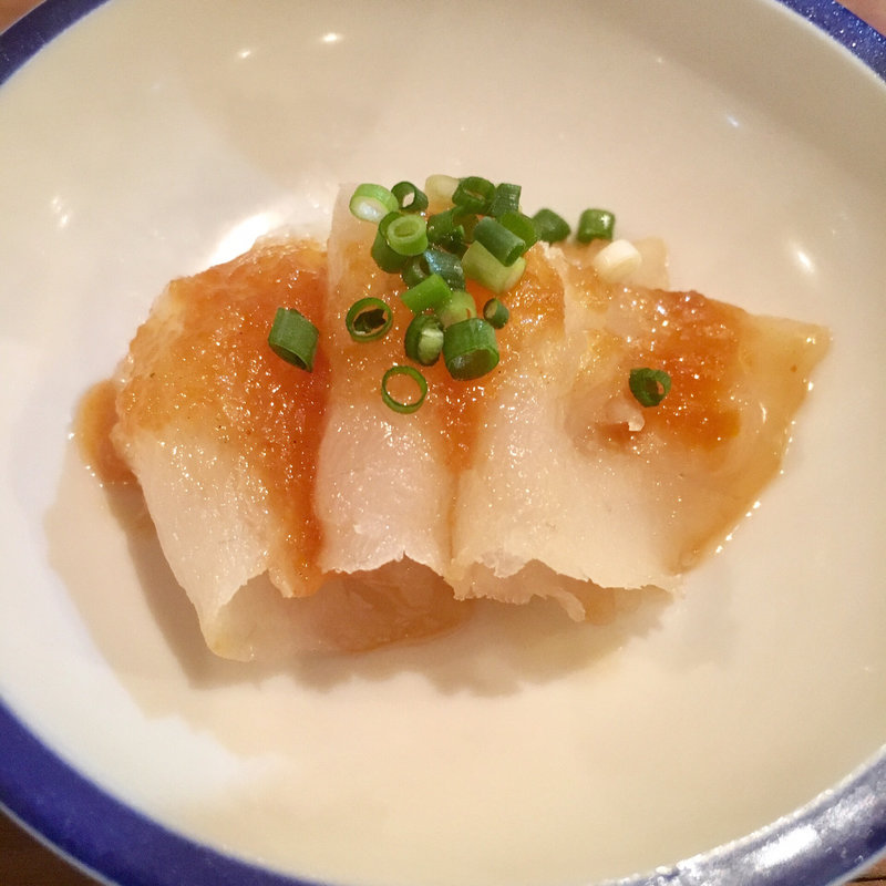 ヒラメ昆布締め(やっこ)