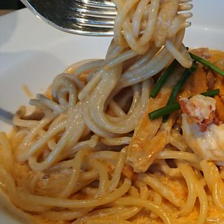 オマール海老とズワイ蟹、ウニのスパゲッティ(SATSUKI  （サツキ【旧店名】アゼリア）)