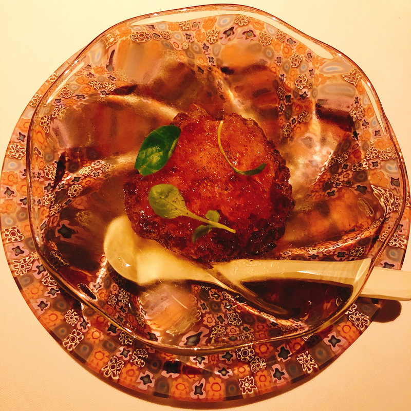 雲丹とうすい豆のジュレ(タワシタ)