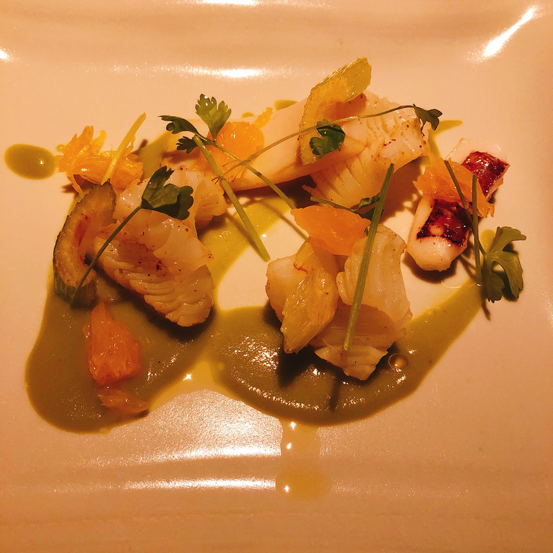 アオリイカのソテー(タワシタ)