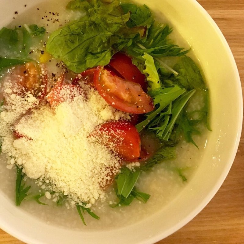 高糖度トマト パルメザンチーズのサラダ粥(テディアンドダディ )