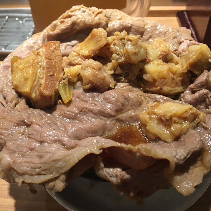 牛しゃぶすきあいもり飯特盛(新橋　岡むら屋 )