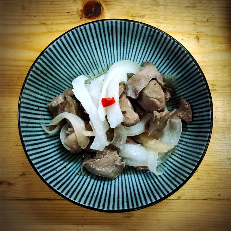 酢モツ(もつ焼 でん 中目黒店)