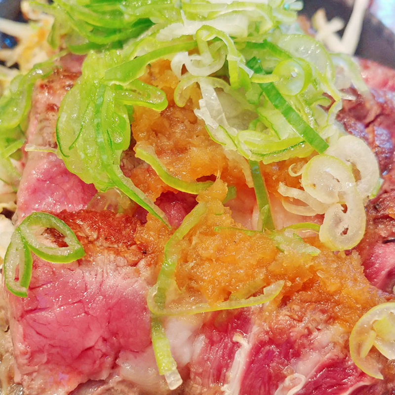 リブロースのねぎおろしポン酢プレート(筋肉食堂 )