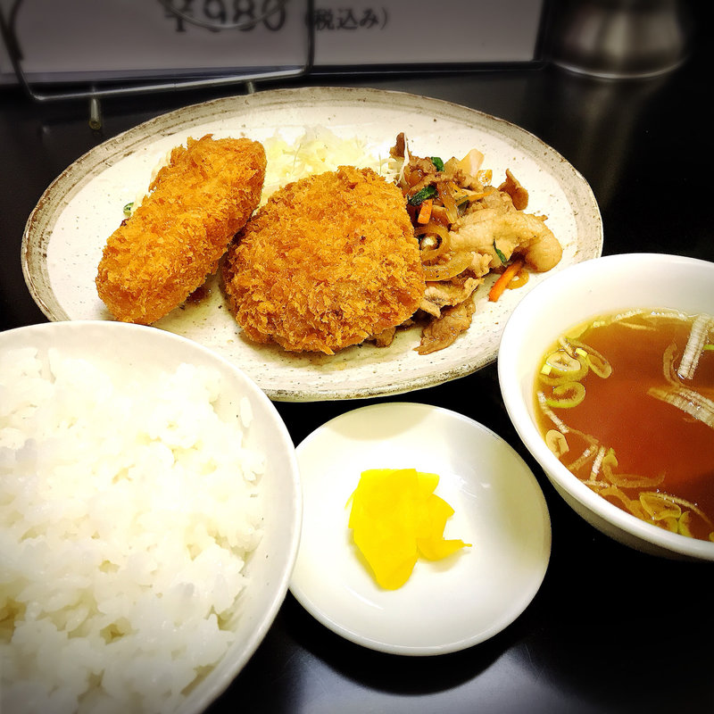 夜のサービス定食(中華料理 宗楽)
