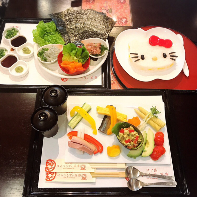 はろうきてぃ 仲良し手巻きセット(江ノ島 はろうきてぃ茶寮 御食事処)