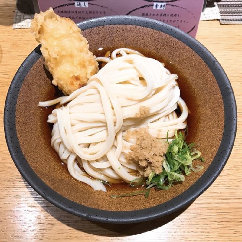 鶏天ぶっかけうどん(うどんや 匠)