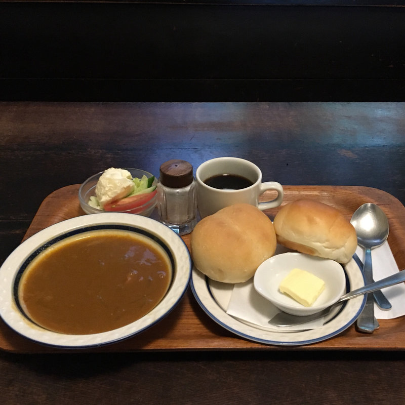 自家製カレーパンセット(進々堂 京大北門前 （シンシンドウ）)