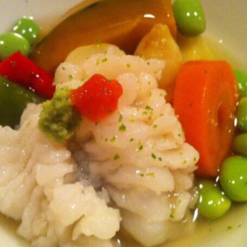 鱧と京野菜の炊き合わせ(料理 澤)