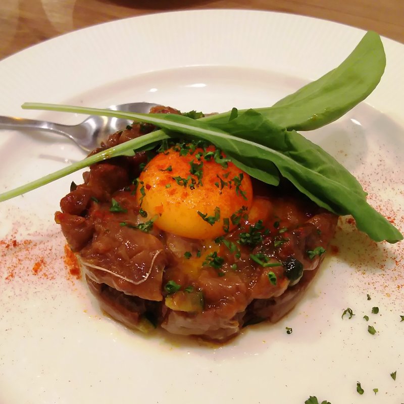 カツオのカルパッチョ(天ぷらとワイン からり。武蔵小杉店)