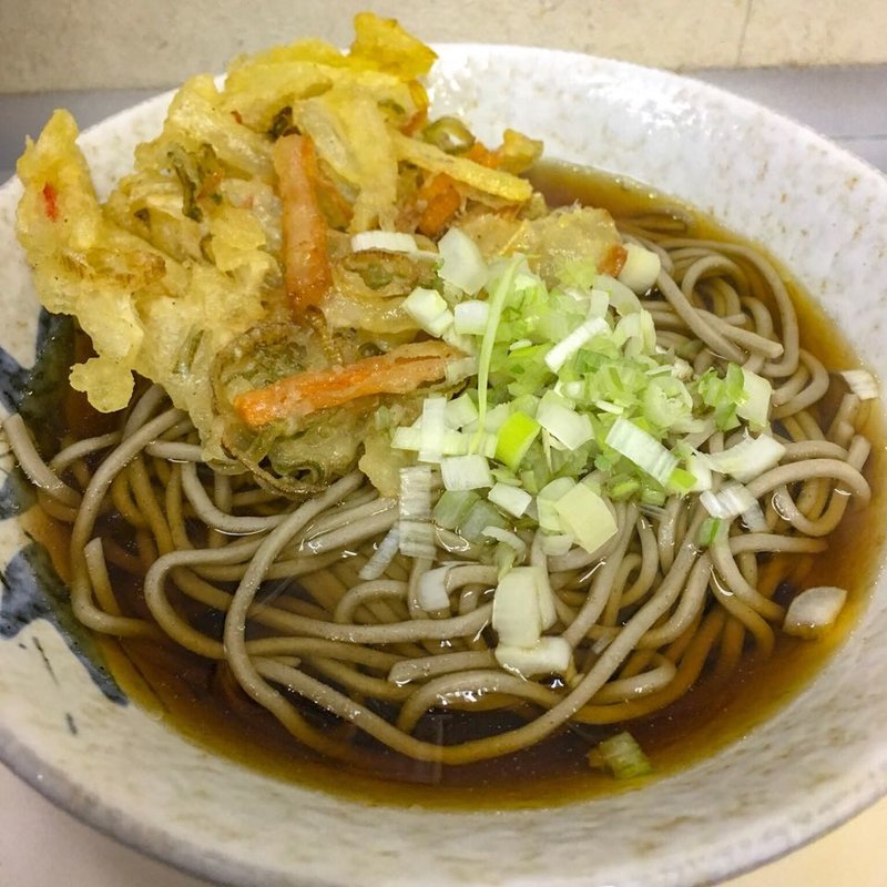 かき揚げそば(立ち食い 原木そば)