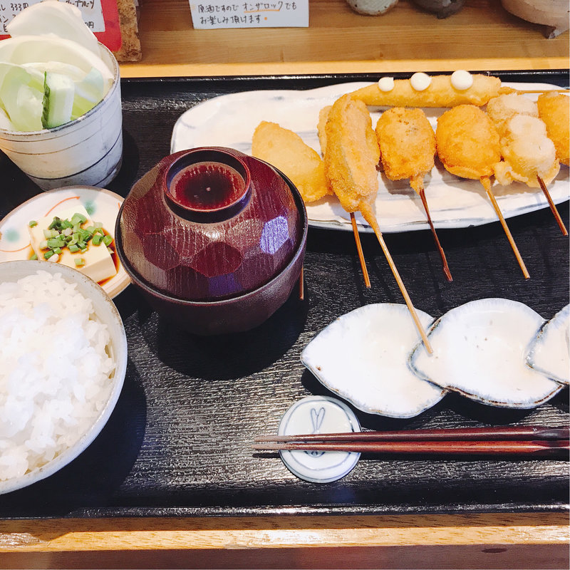 串揚げ 8種(串かつ うさぎや)