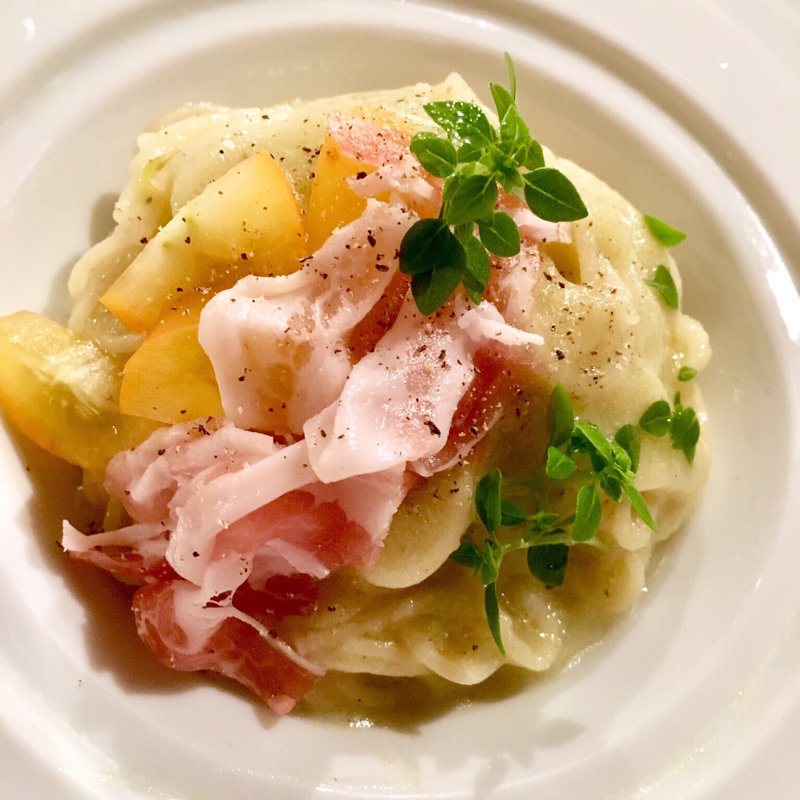 焼き茄子の冷製パスタ(コノ花まひろ )