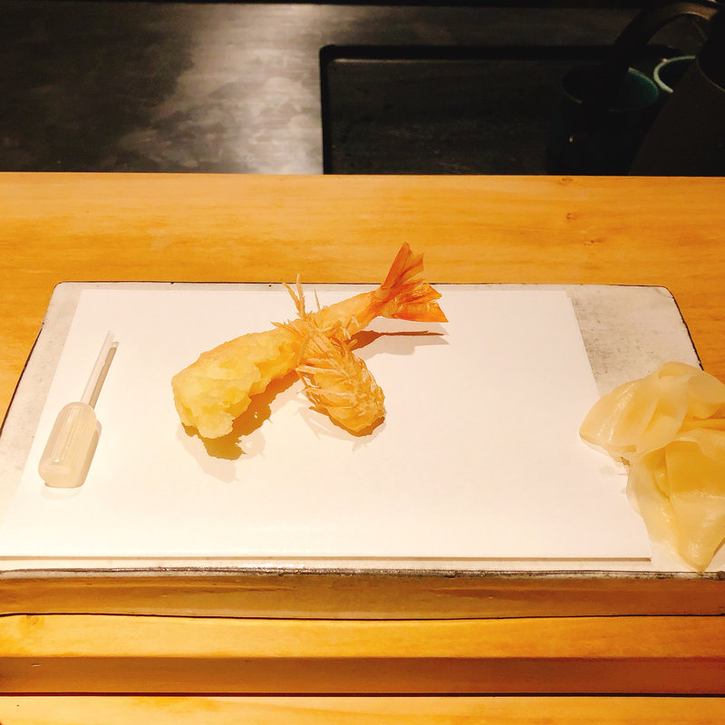 海老の天ぷら(中目黒いぐち上ル)