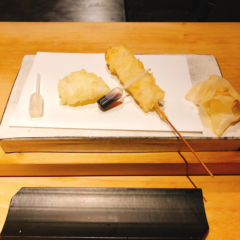 烏賊と江戸前穴子の天ぷら(中目黒いぐち上ル)