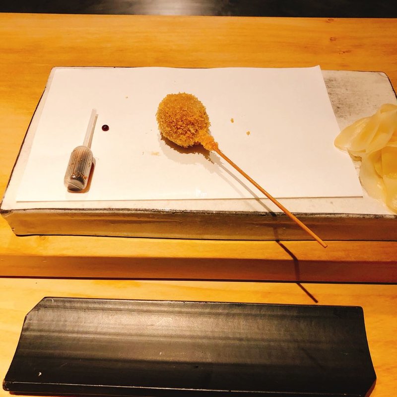 うずらの卵の串揚げ(中目黒いぐち上ル)