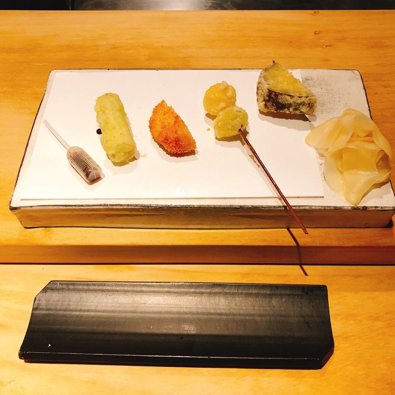 野菜の串揚げ(中目黒いぐち上ル)