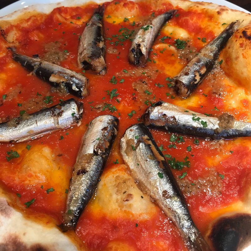 銚子産 イワシのマリナーラピッツァ(ITALIAN KITCHEN BUONO ららぽーとTOKYO-BAY店)