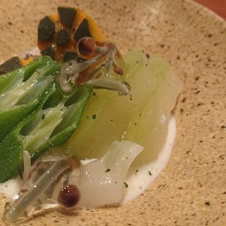 夏野菜の炊き合わせ(作一)