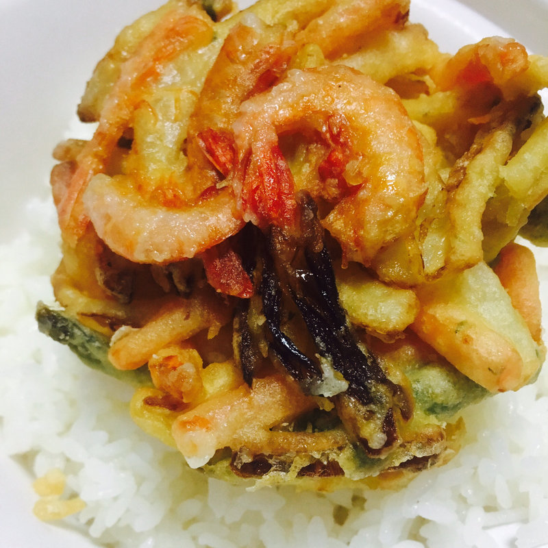 ライス大盛＋海老かき揚げ(なか卯 すすきの西店 )