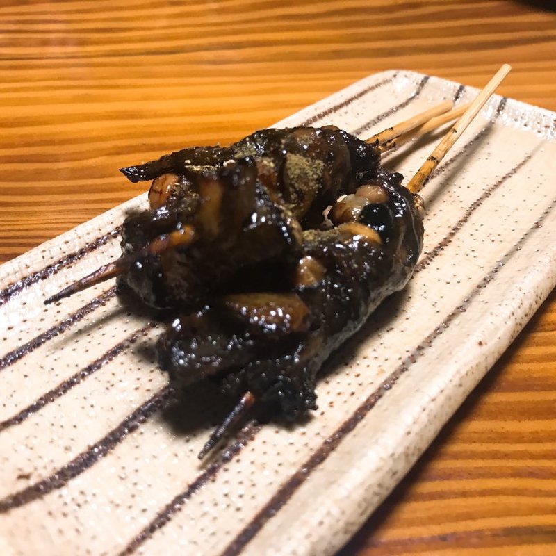 鰻の肝焼き(山の茶屋)