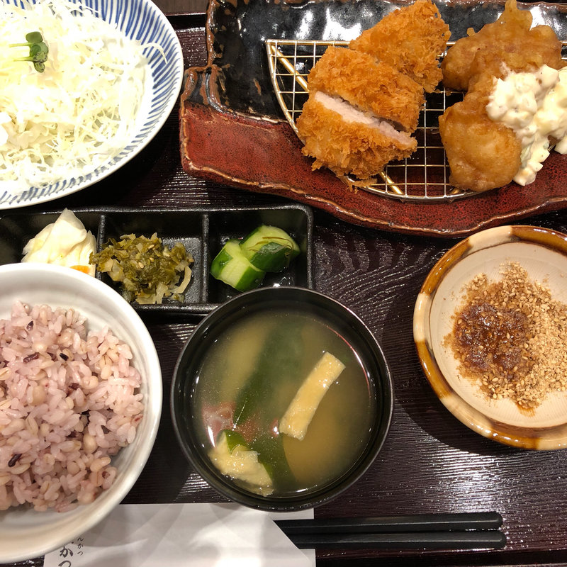 ロースとチキン南蛮ランチ(とんかつ浜勝 イオンモール広島祇園店 )