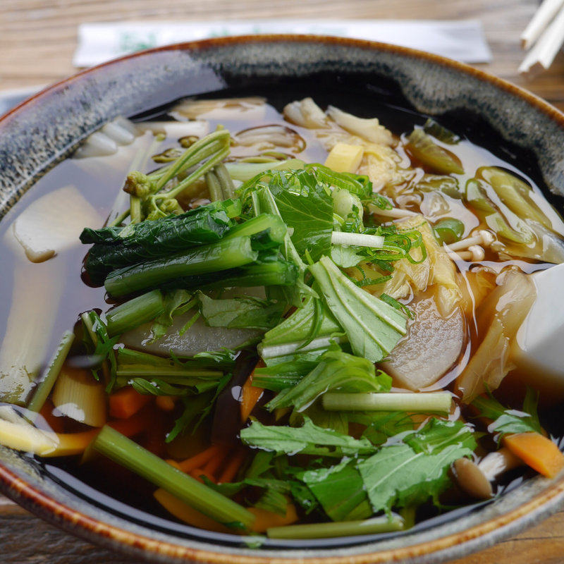 野菜蕎麦(温)(やまびこ )