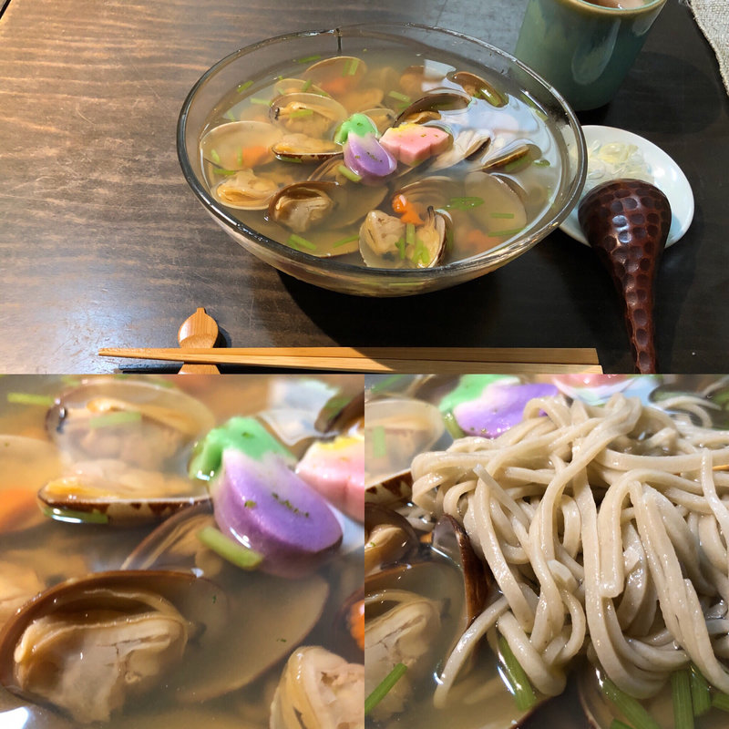 冷製あさりそば (銀杏 （ぎんなん）)