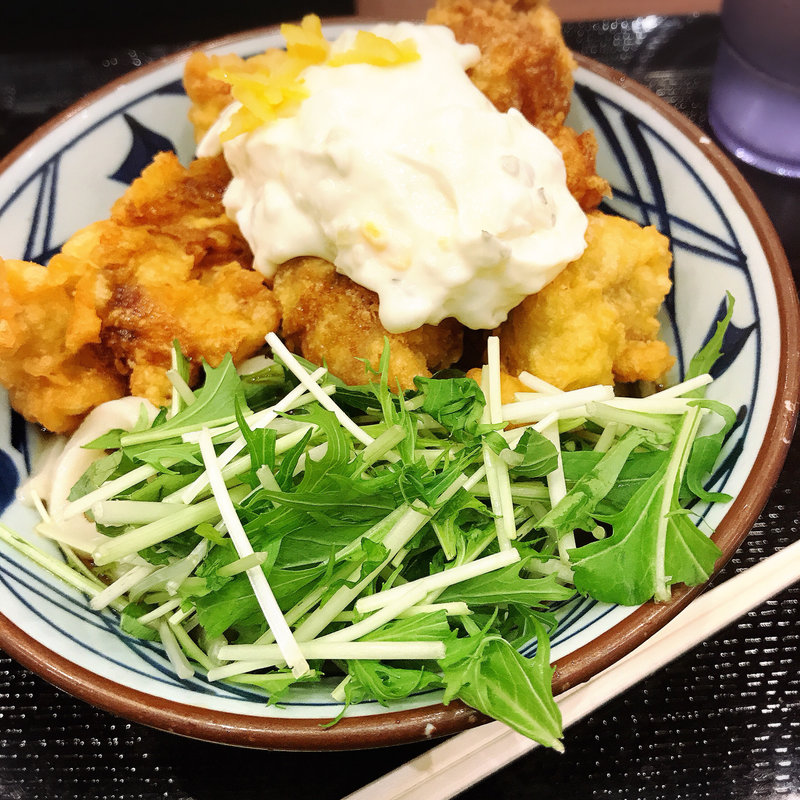 タル鶏天ぶっかけ(丸亀製麺品川)