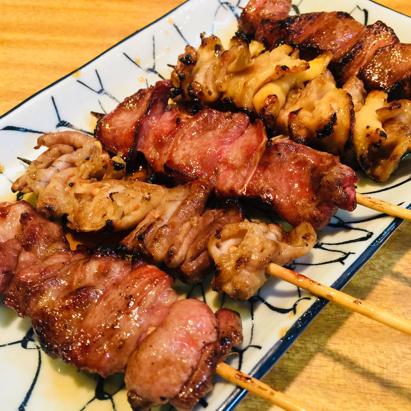 もつ焼き(生樽ホッピー美好)