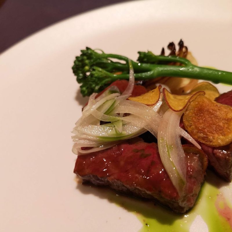 富良野牛の薪焼ステーキ(TEST KITCHEN H)