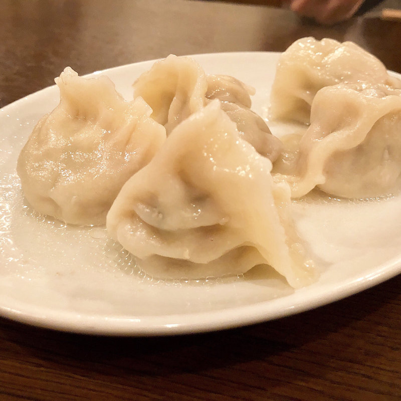 水餃子  セロリ(一味玲玲 新橋本店)