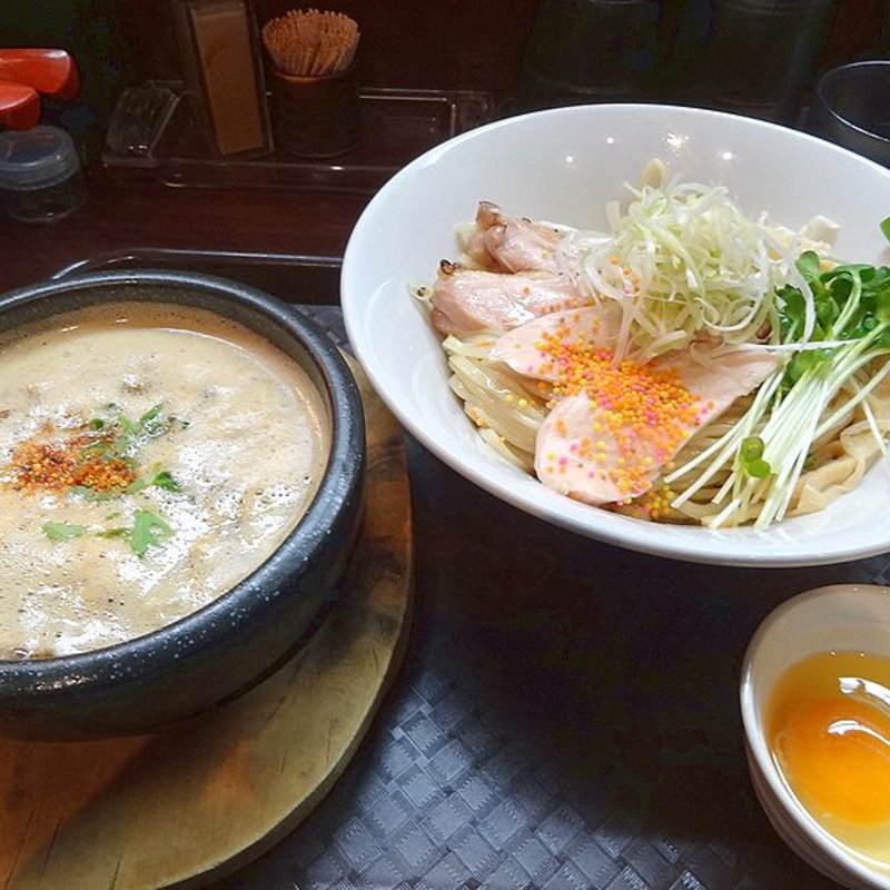 鶏すきやき風つけ麺(麺のようじ)